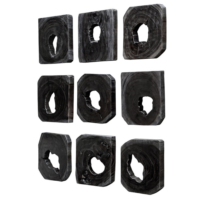 Uttermost 04316 Wall Art, S/9, Ebony Stain