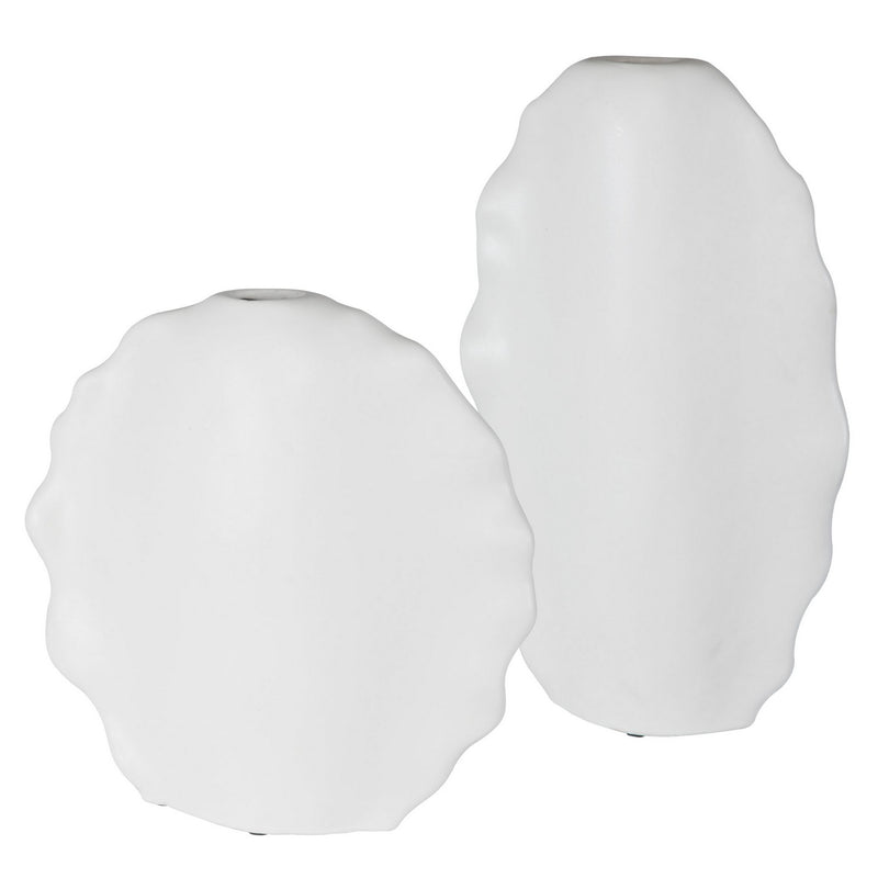 Uttermost 17963 Vases, S/2, Matte White