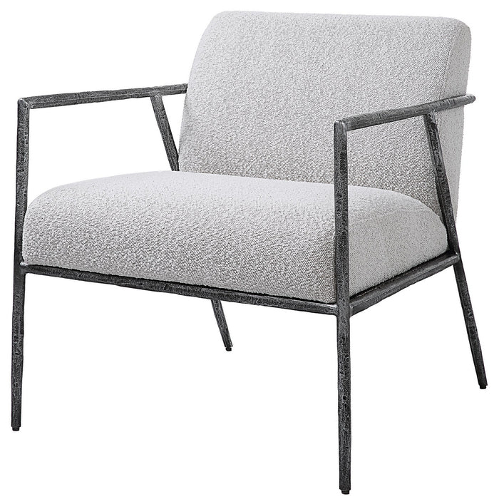 Uttermost 23660 Accent Chair, Natural Distressed Charcoal