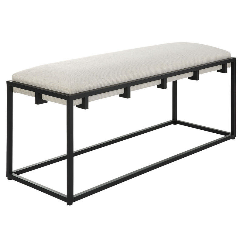 Uttermost 23674 Bench, Matte Black