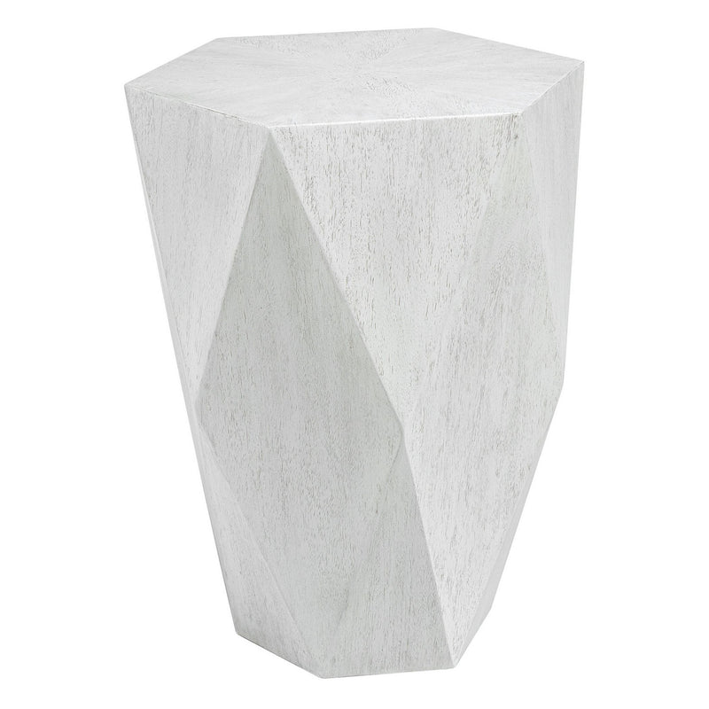 Uttermost 25164 Side Table, Fresh White Ceruse