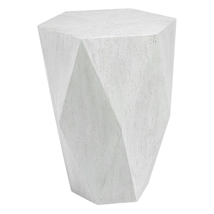 Uttermost 25164 Side Table, Fresh White Ceruse