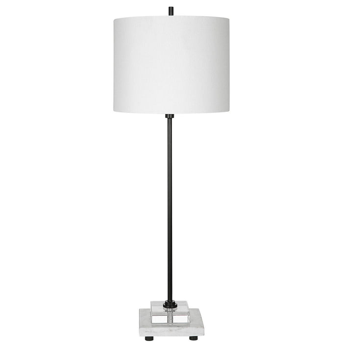 Uttermost 29992-1 One Light Buffet Lamp, Satin Black