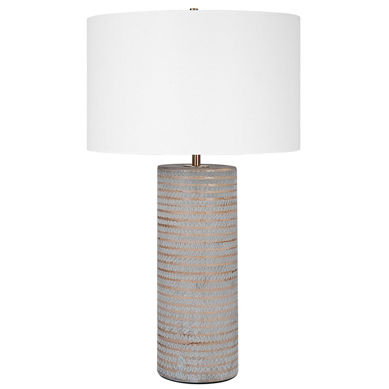 Uttermost 29994 One Light Table Lamp, Antique Brass