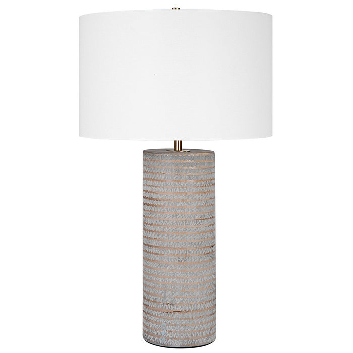 Uttermost 29994 One Light Table Lamp, Antique Brass