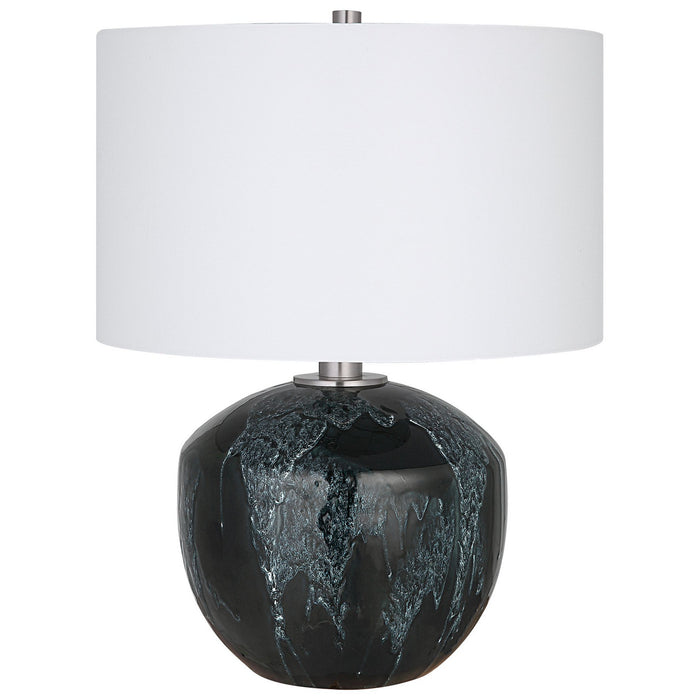 Uttermost 29995-1 One Light Table Lamp, Brushed Nickel