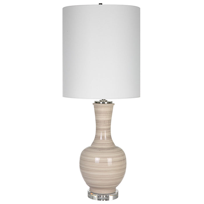 Uttermost 29996-1 One Light Table Lamp, Polished Nickel