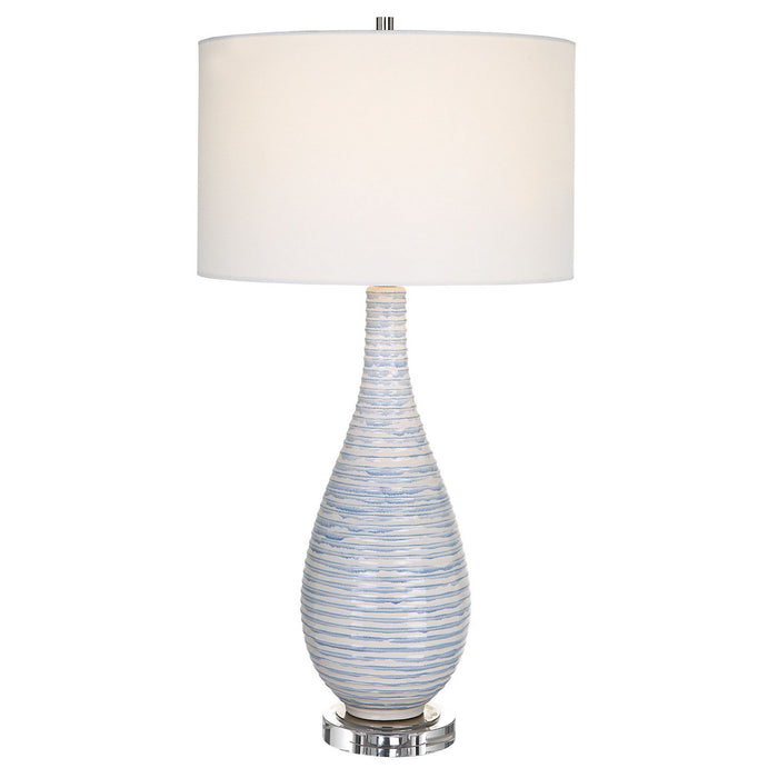 Uttermost 29998-1 One Light Table Lamp, Polished Nickel