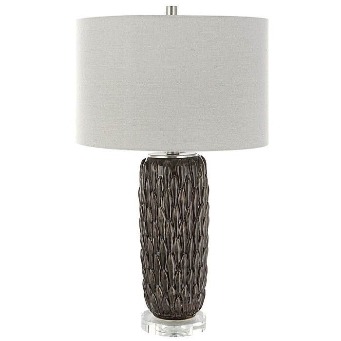 Uttermost 30003-1 One Light Table Lamp, Polished Nickel