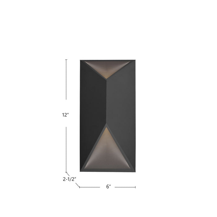 Kuzco Lighting EW60312-BK LED Outdoor Wall Mount, Black