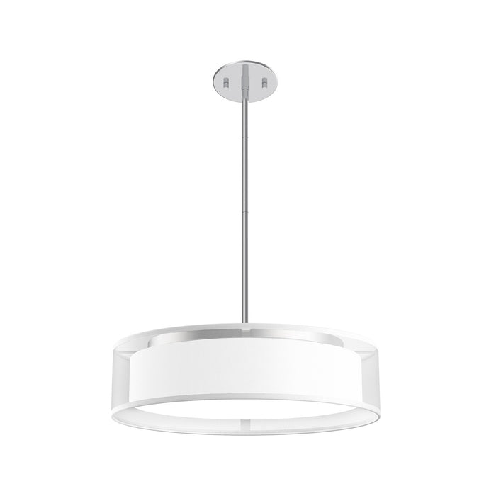 Kuzco Lighting PD7916-WOR LED Pendant, White Organza