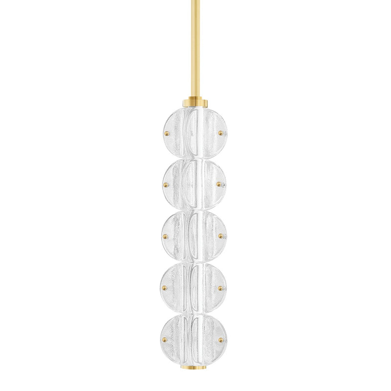 Hudson Valley 1905-AGB LED Pendant, Aged Brass