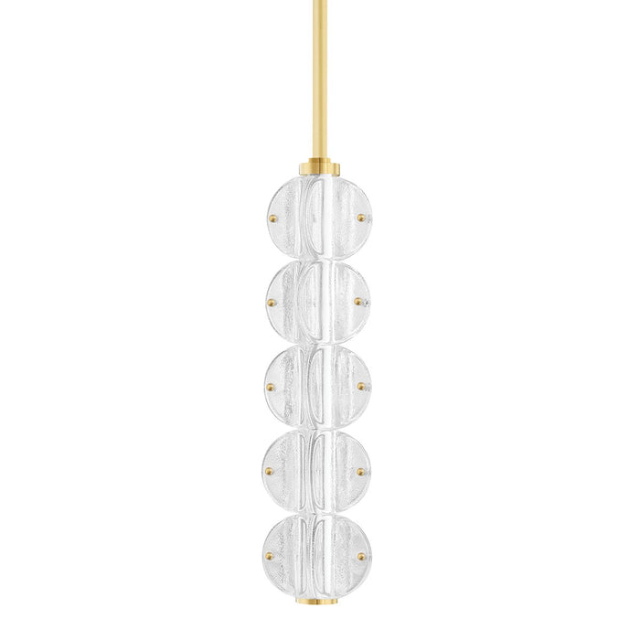 Hudson Valley 1905-AGB LED Pendant, Aged Brass