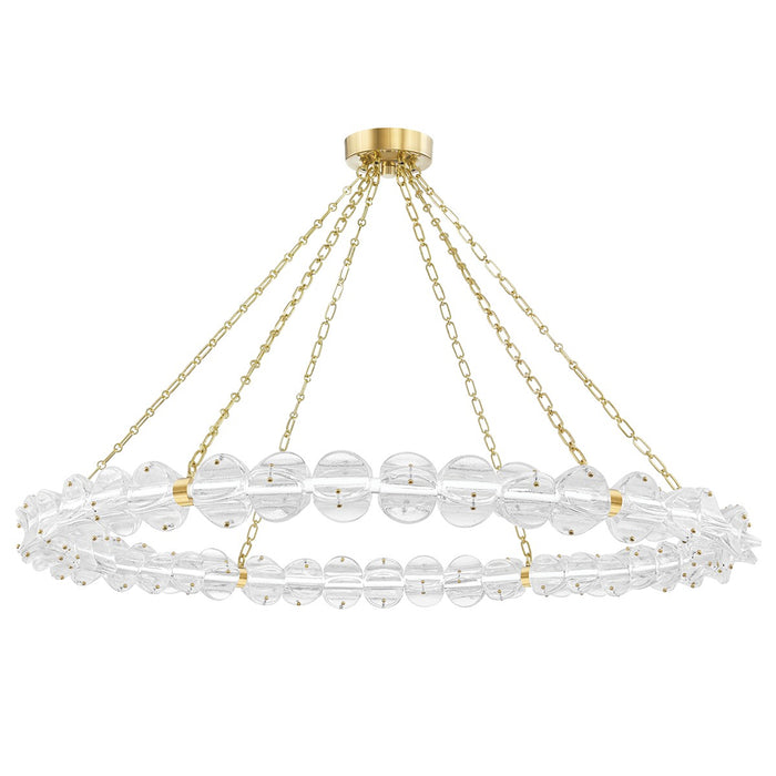 Hudson Valley 1955-AGB LED Chandelier, Aged Brass