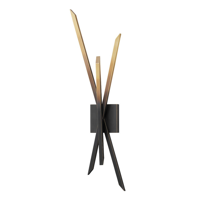Hudson Valley 5103-GB LED Wall Sconce, Gradient Brass