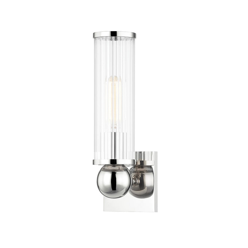 Hudson Valley 5271-PN One Light Wall Sconce, Polished Nickel
