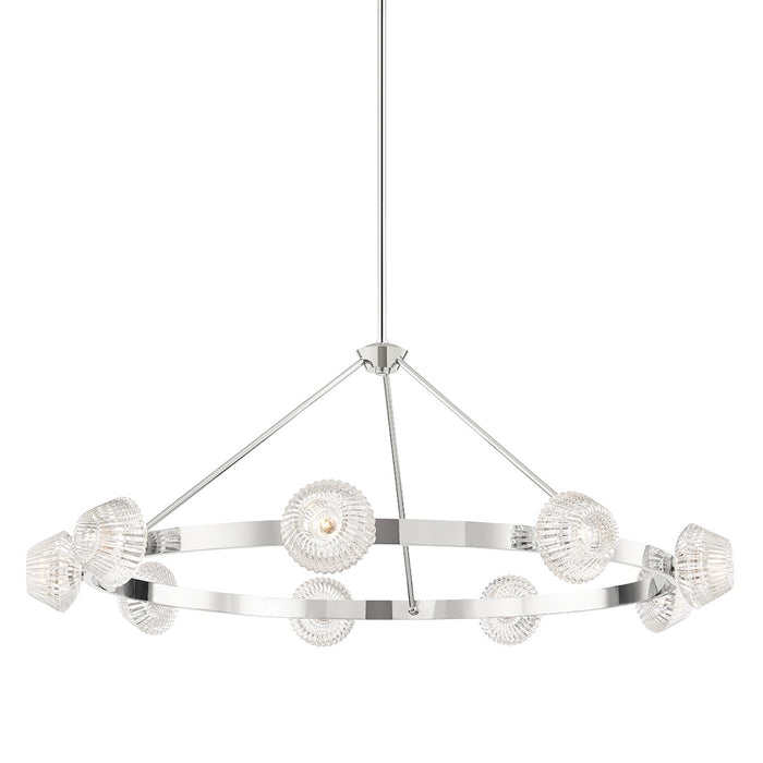 Hudson Valley 6150-PN Nine Light Chandelier, Polished Nickel