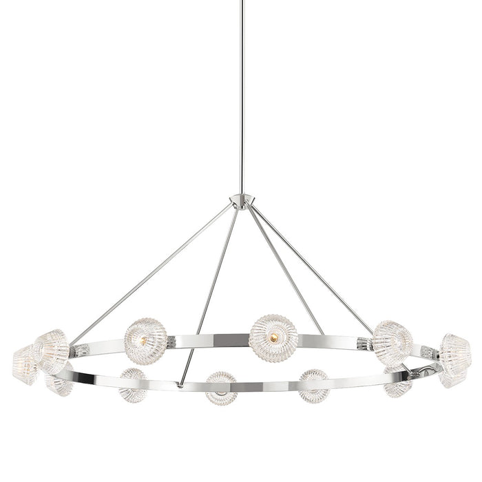 Hudson Valley 6165-PN 12 Light Chandelier, Polished Nickel
