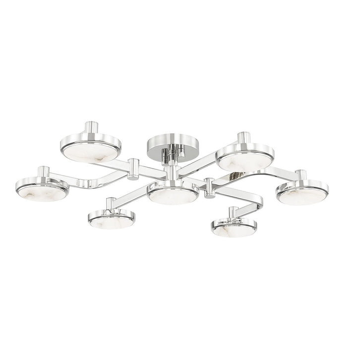 Hudson Valley 6332-PN LED Semi Flush Mount, Polished Nickel