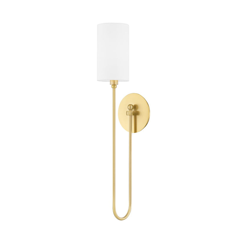 Hudson Valley 6800-AGB One Light Wall Sconce, Aged Brass
