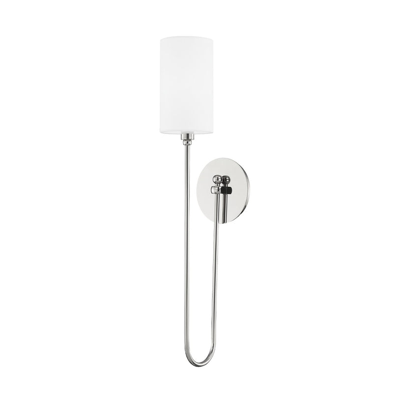 Hudson Valley 6800-PN One Light Wall Sconce, Polished Nickel