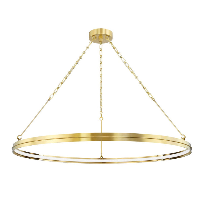 Hudson Valley 7142-AGB LED Chandelier, Aged Brass