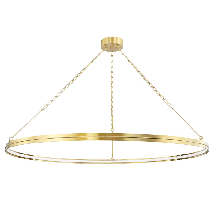 Hudson Valley 7156-AGB LED Chandelier, Aged Brass