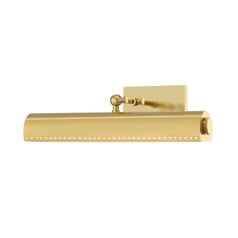 Hudson Valley MDS112-AGB Two Light Picture Light, Aged Brass