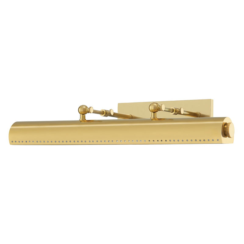 Hudson Valley MDS113-AGB Three Light Picture Light, Aged Brass