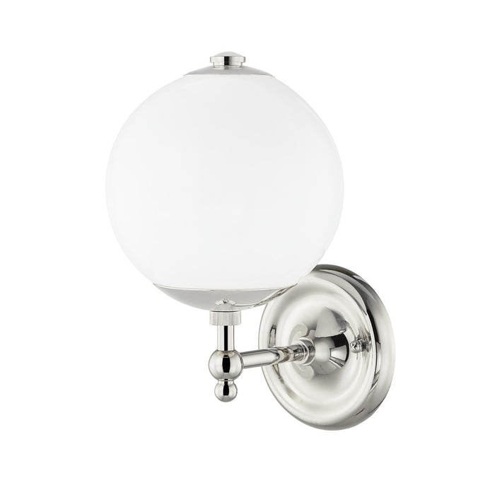 Hudson Valley MDS702-PN One Light Wall Sconce, Polished Nickel