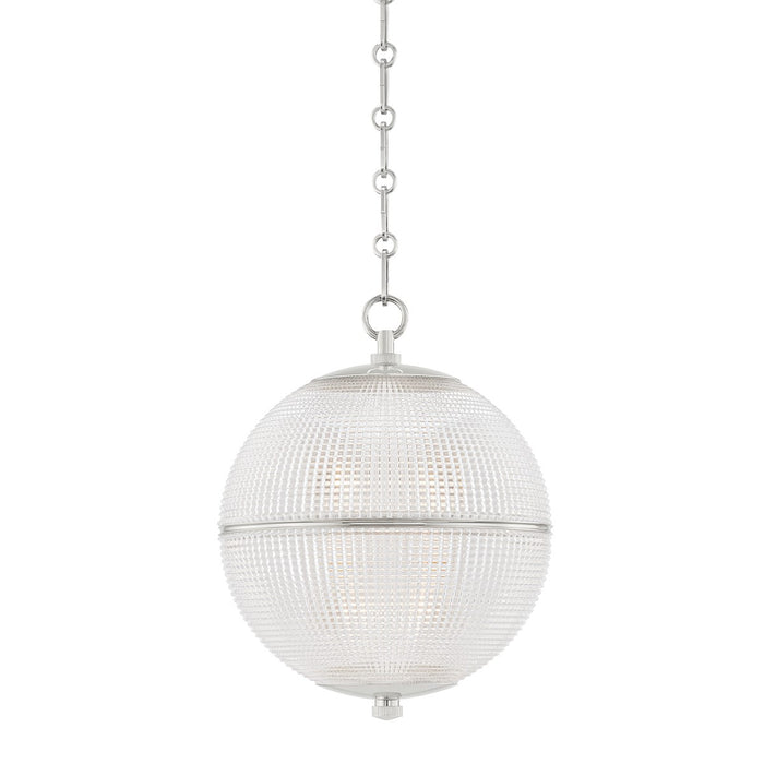 Hudson Valley MDS800-PN One Light Pendant, Polished Nickel