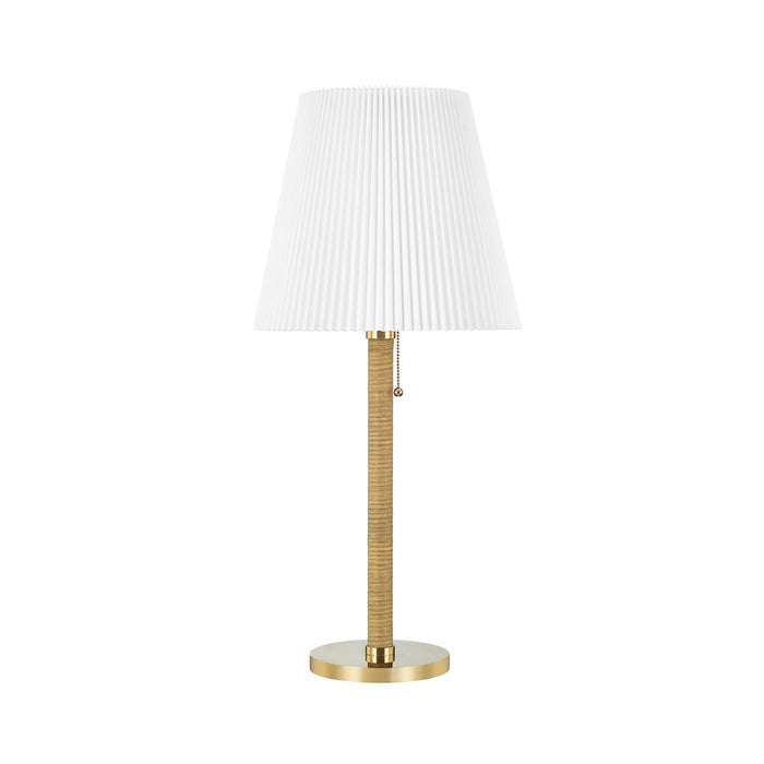 Hudson Valley MDSL513-AGB One Light Table Lamp, Aged Brass