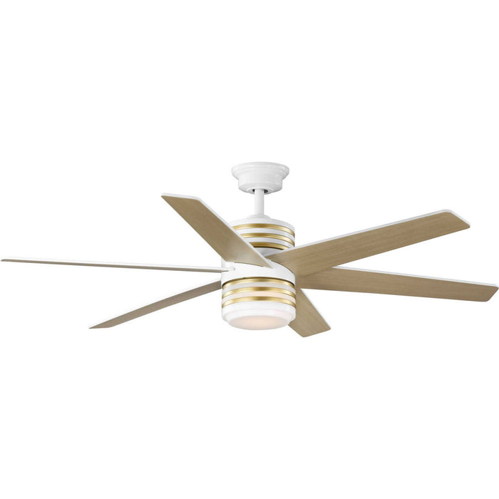 Progress Lighting P250074-030-30 56" Ceiling Fan, White