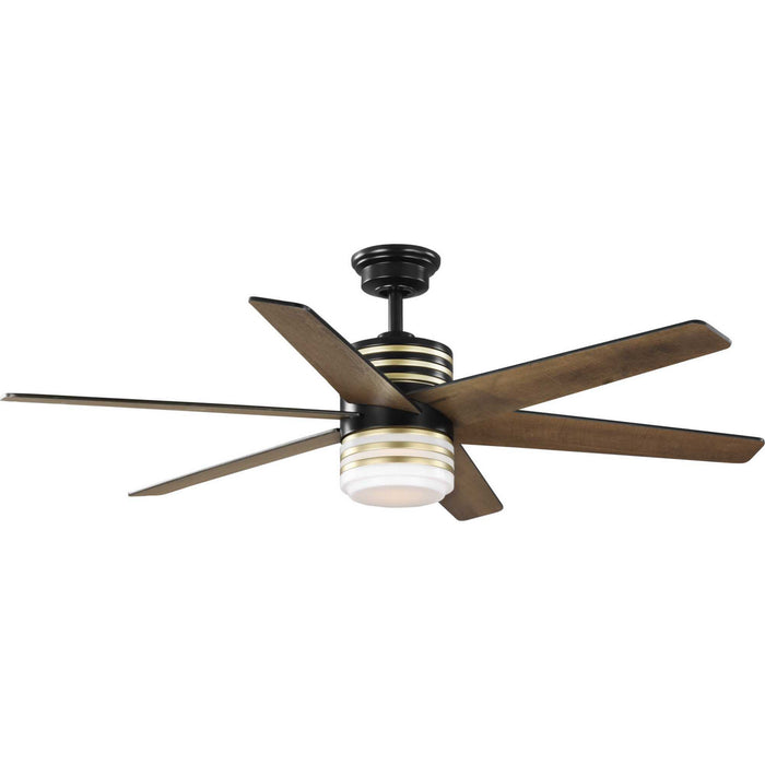 Progress Lighting P250074-31M-30 56" Ceiling Fan, Matte Black