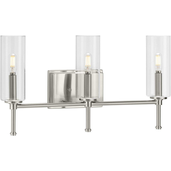 Progress Lighting P300358-009 Three Light Bath Bracket, Brushed Nickel