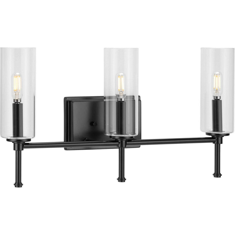 Progress Lighting P300358-31M Three Light Bath Bracket, Matte Black