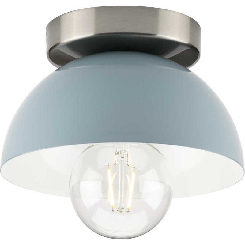 Progress Lighting P350217-164 One Light Flush Mount, Coastal Blue