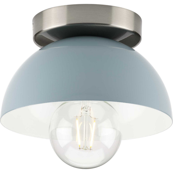 Progress Lighting P350217-164 One Light Flush Mount, Coastal Blue