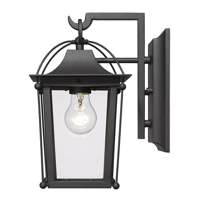 Golden 4305-OWL NB-CLR Three Light Outdoor Wall Sconce, Natural Black