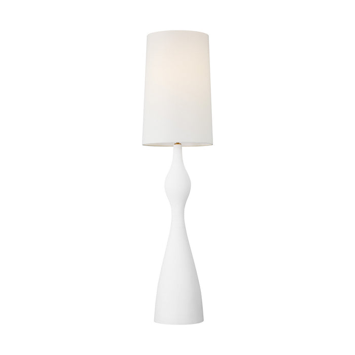 Visual Comfort Studio AET1101TXW1 One Light Floor Lamp, Textured White
