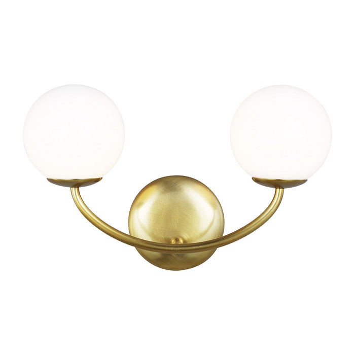 Visual Comfort Studio AEV1012BBS Two Light Vanity, Burnished Brass