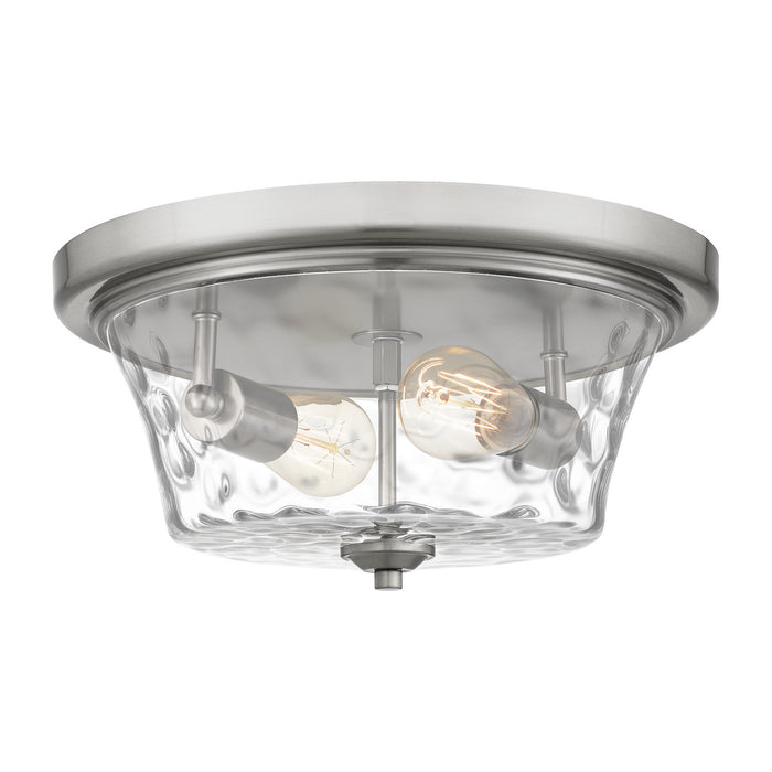 Quoizel ACA1614BN Two Light Flush Mount, Brushed Nickel