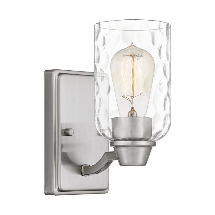 Quoizel ACA8604BN One Light Wall Sconce, Brushed Nickel