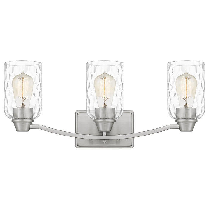 Quoizel ACA8623BN Three Light Bath, Brushed Nickel