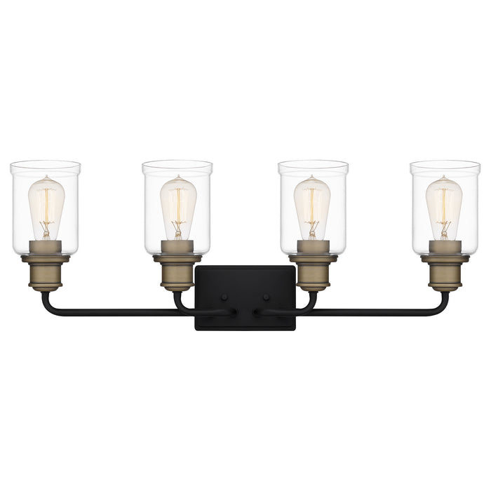 Quoizel COX8629MBK Four Light Bath, Matte Black