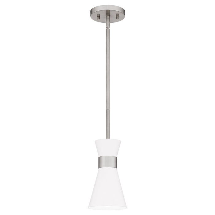 Quoizel FMT1505BN One Light Mini Pendant, Brushed Nickel