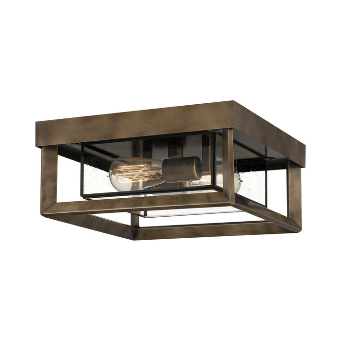 Quoizel INF1613SU Two Light Flush Mount, Statuary Bronze