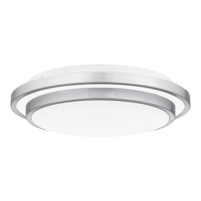 Quoizel IVG1614BRA LED Flush Mount, Brushed Aluminum