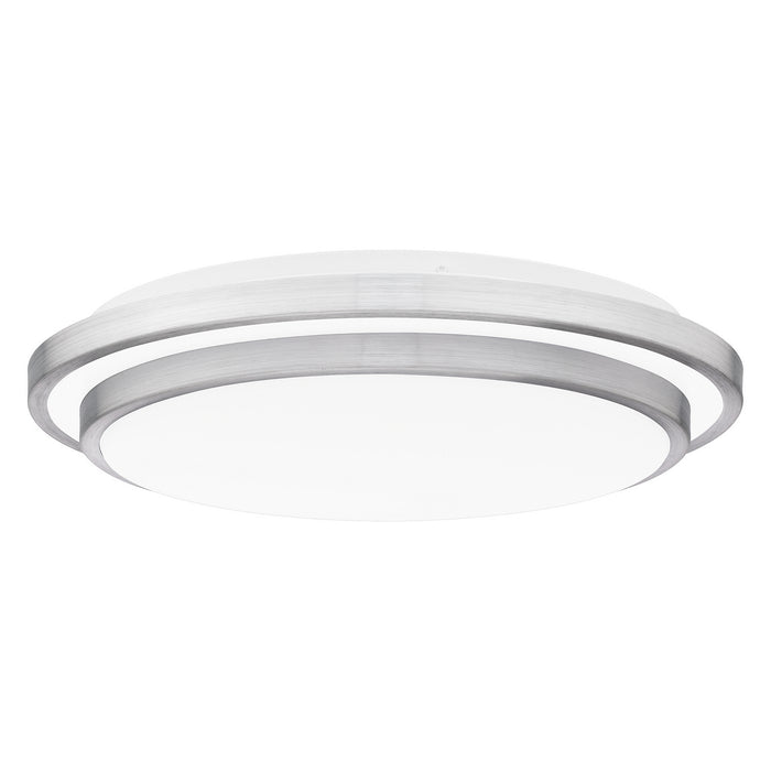 Quoizel IVG1616BRA LED Flush Mount, Brushed Aluminum