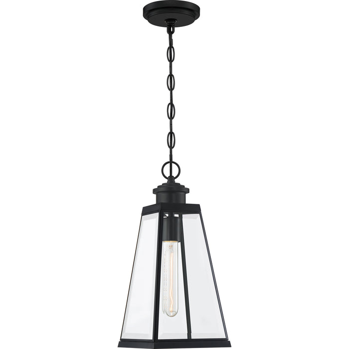 Quoizel PAX1507MBK One Light Mini Pendant, Matte Black